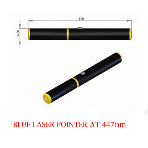 Special Safety Design 447nm Blue Laser Pointer 0.6~5mW - Click Image to Close